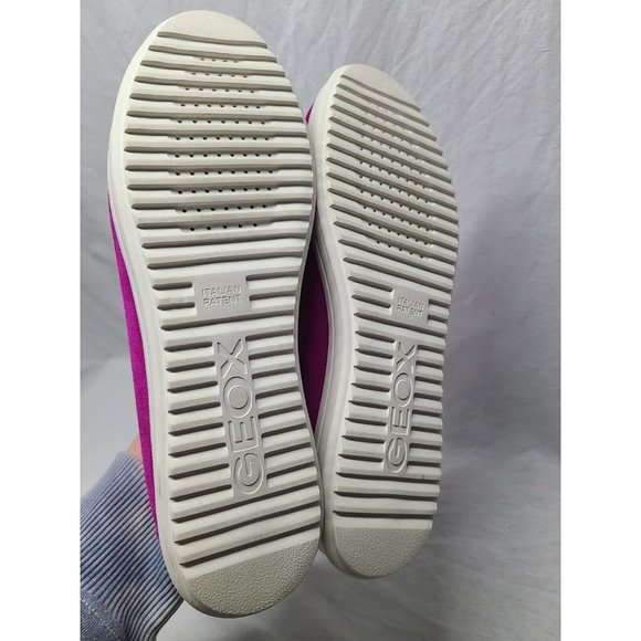 Geox Respira Mauve Purple Suede Leather Moc Toe Slip On Shoes EU 38.5 US 8.5 - Picture 4 of 14